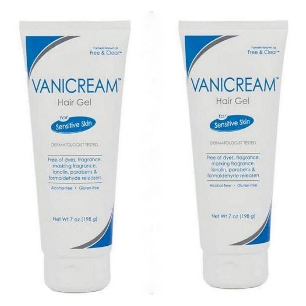 Vanicream /Free & Clear GEL Hair Styling Gel For Sensitive Skin 7 oz ( 2 pack )